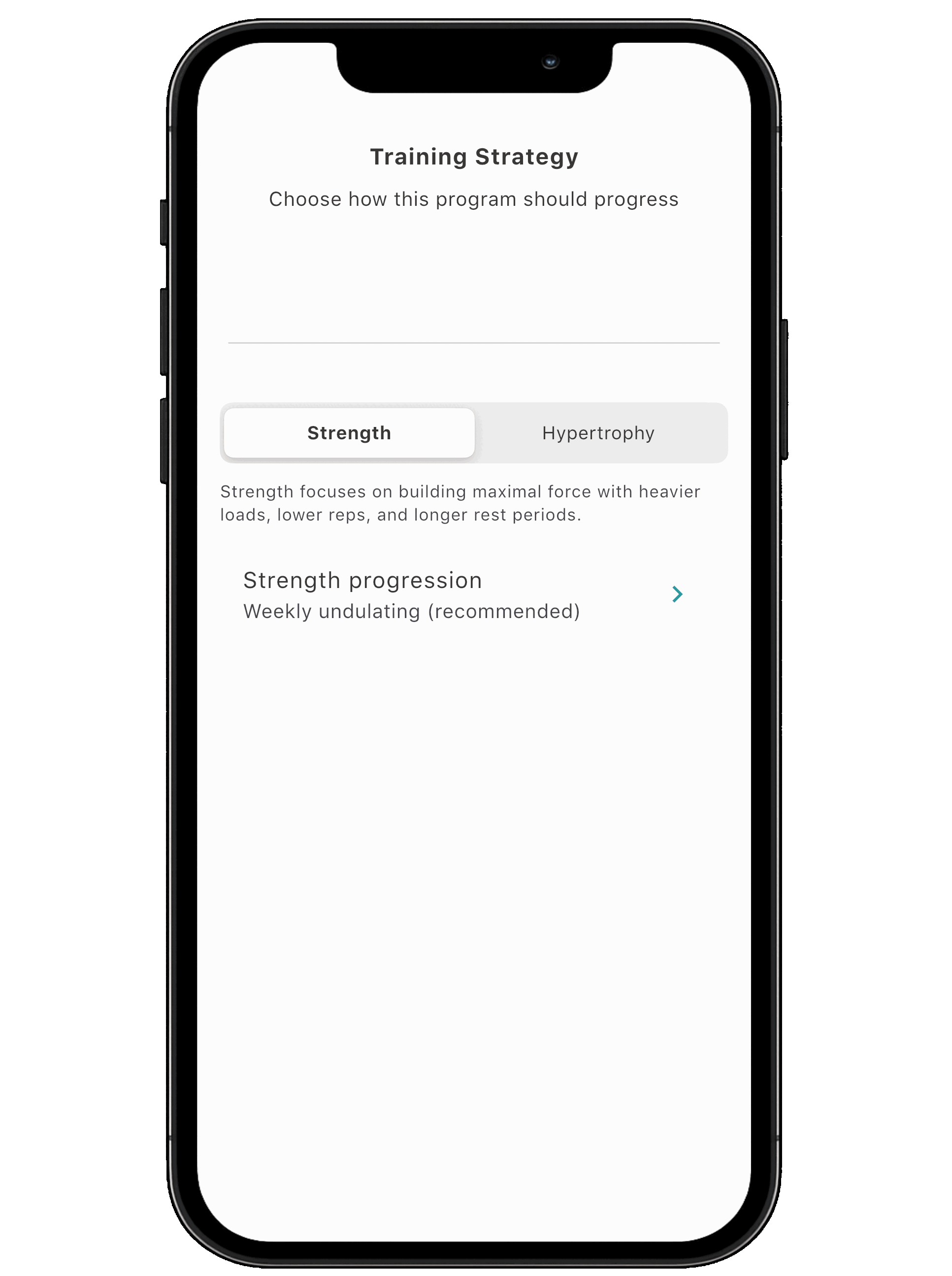 Program creation screen